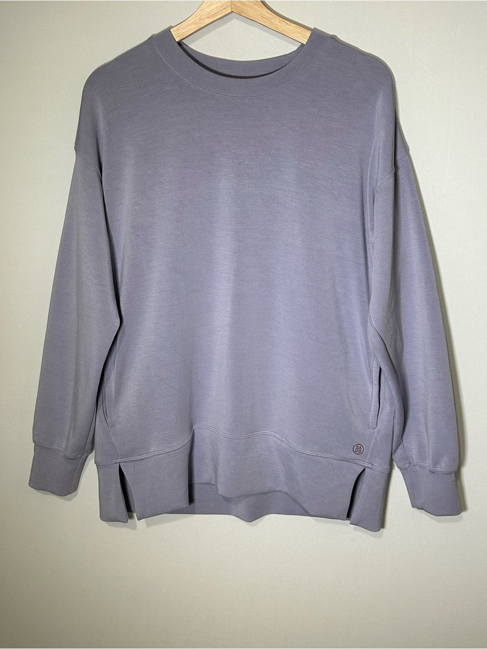 Scuba Cozy Tunic Pullover Lavender Small
